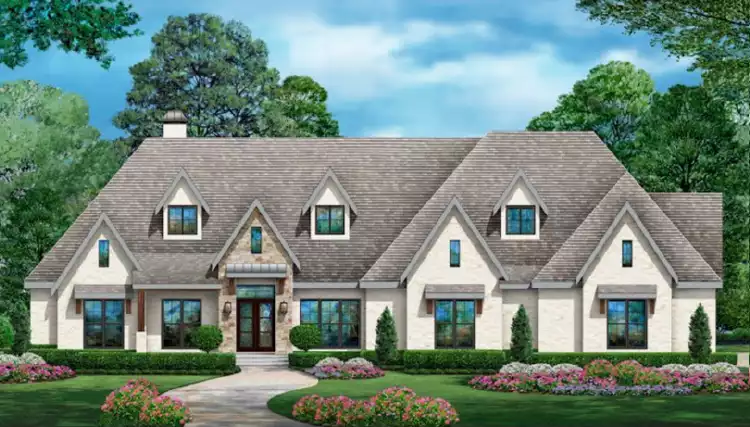 image of large traditional house plan 4721
